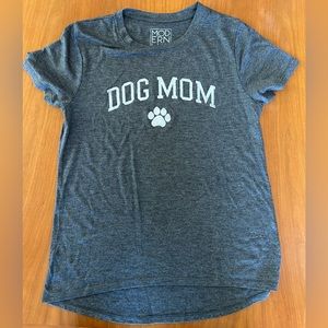 Modern Lux, Size XS, Gray Dog Mom Graphic Short Sleeve